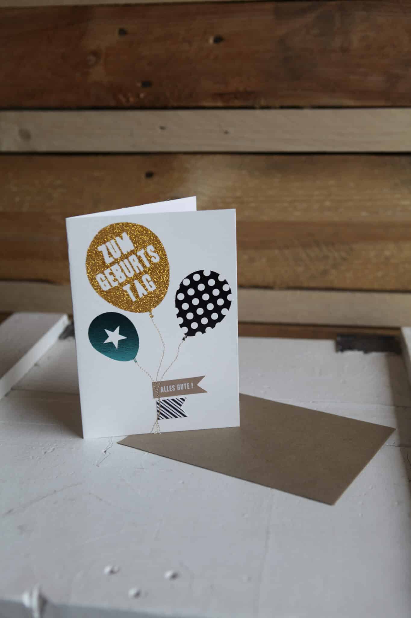 Good old friends, Glitter Karte "Zum Geburstag"