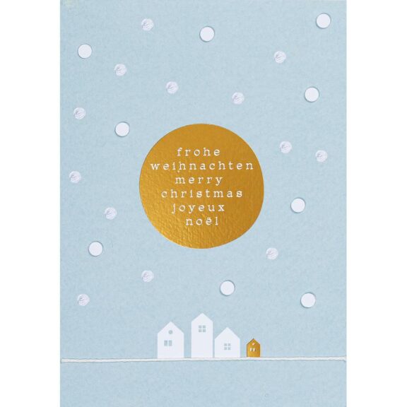 Räder Künstlerkarte "Frohe Weihnachten"
