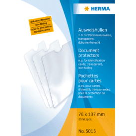 Herma Ausweishüllen 76 x 107 mm für Personalauweis