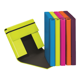 Pagna Sammelbox A4 Trend Farben mit Gummizugverschluss