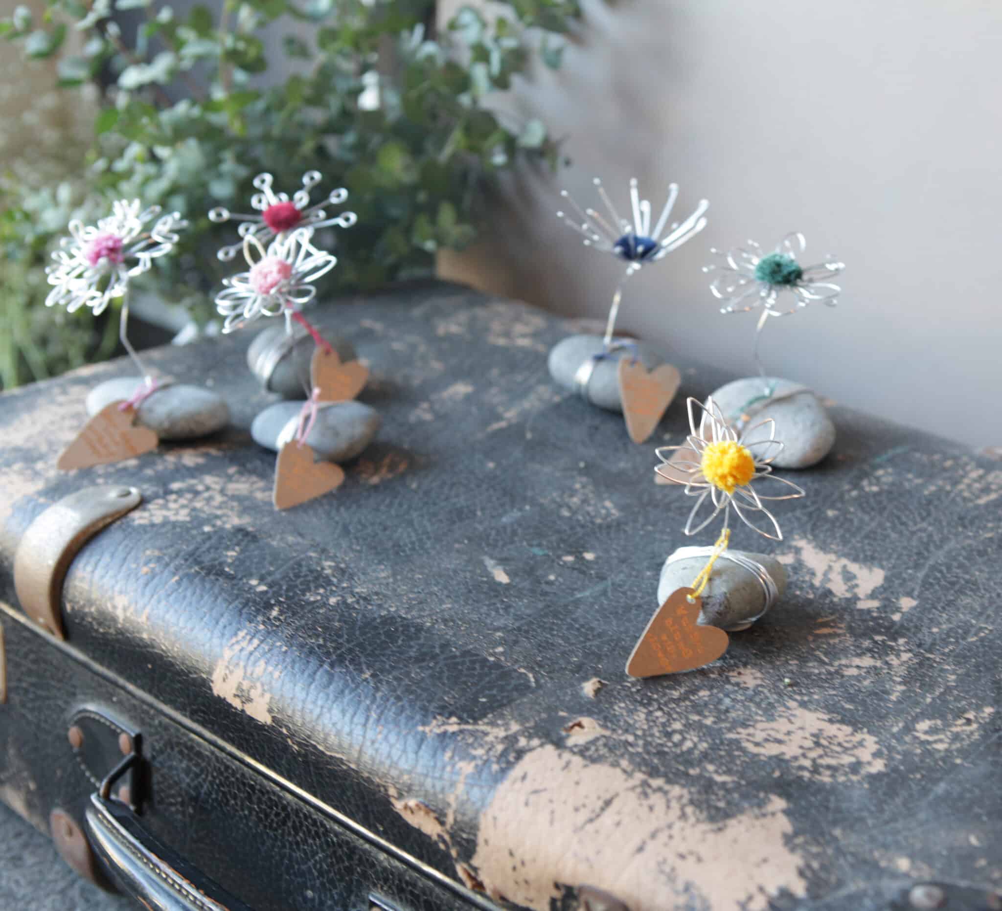 Good old friends, Glücksblumen Steine.