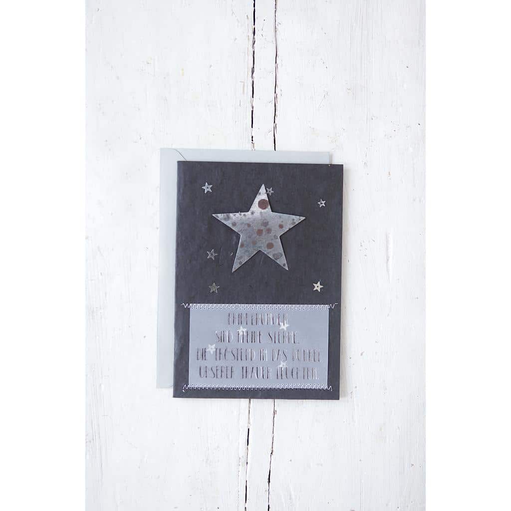 Good old friends, Trauerkarte "Stern"