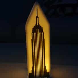 Tiziano Dekohaus Licht Haus New York LED Wallstreet Building Porzellan