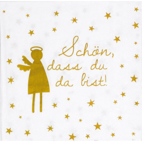 Räder, Servietten "Schön das du da bist"