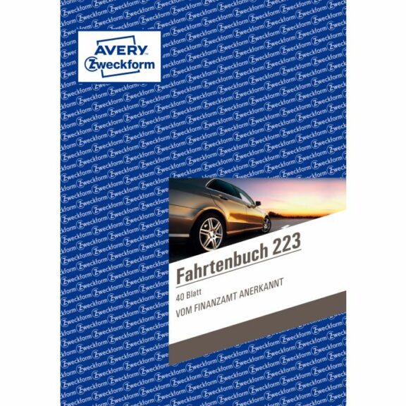 Zweckform Fahrtenbuch, für PKW, A5, 80 Seiten für 858 Fahrten