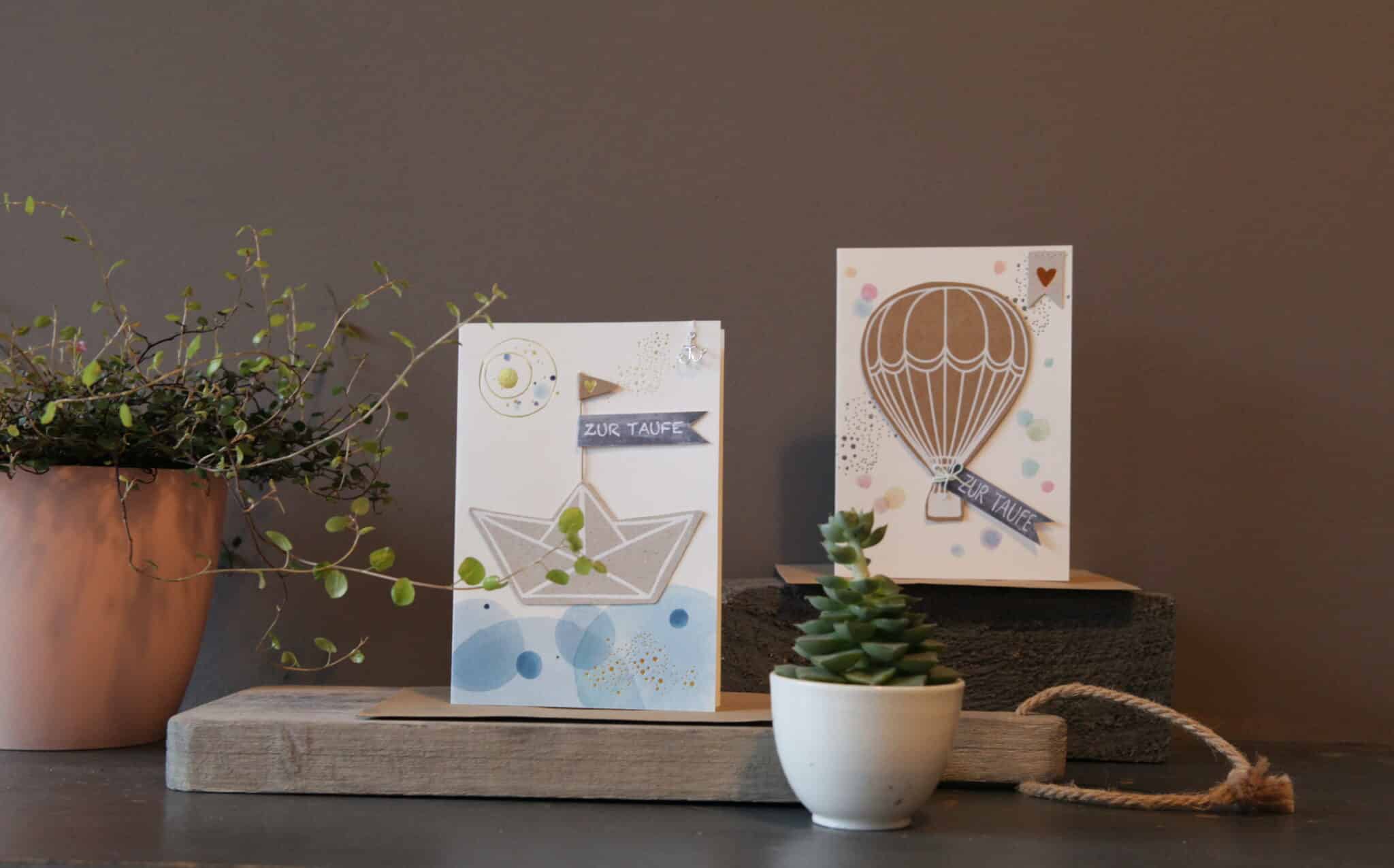 Good old friends, Taufkarte "Girlande"