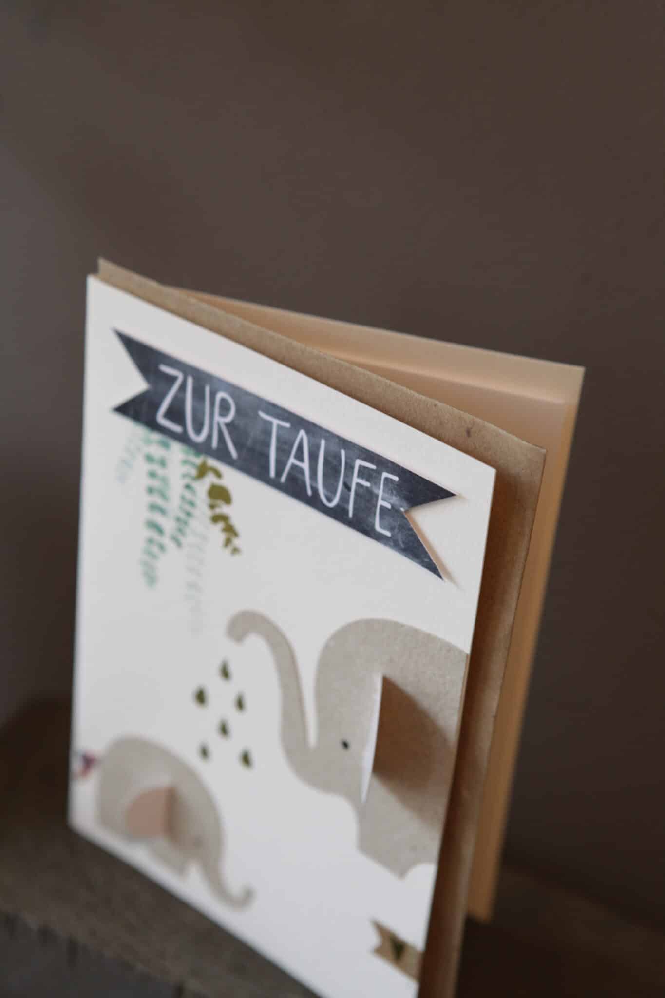 Good old friends, Taufkarte "Girlande"