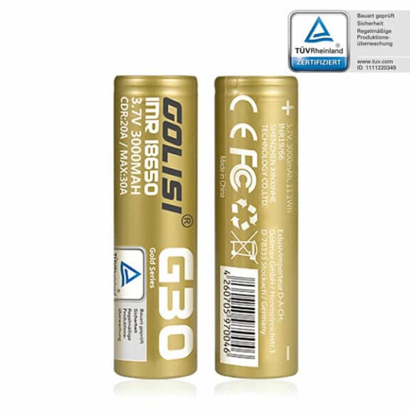 Golisi E-Akku G30 18650 20 A 3000mAh