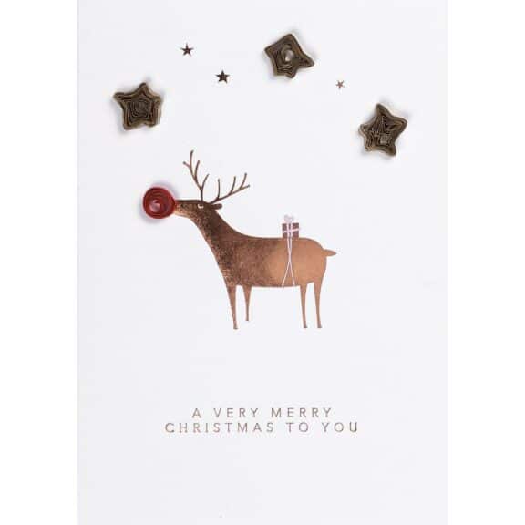 Räder Weihnachts Quillingkarte "A very merry..."