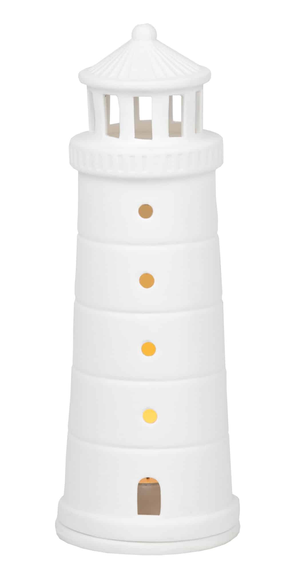 Räder Meer als Worte. Leuchtturm "Mittel"