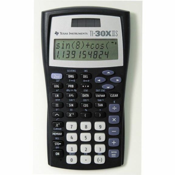 Texas Instruments Taschenrechner TI-30X IIS, Solar-und Batteriebetrieb
