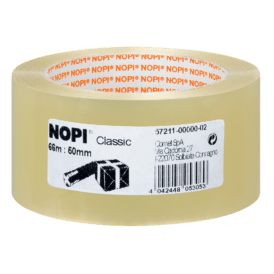 Nopi Verpackungsklebeband Pack Classic, 66 m x 50 mm, transparent oder braun