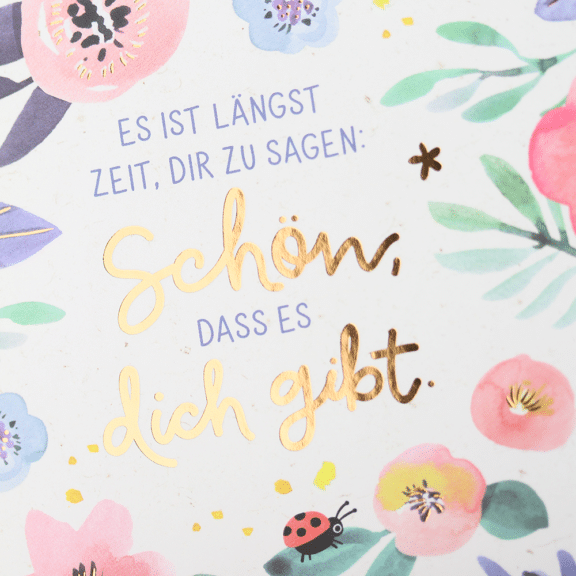 Grafik Werkstatt Minibuch Schön, das es dich gibt