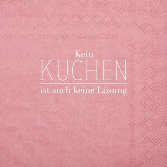 Räder Papierserviette "Kein Kuchen ist auch ..."