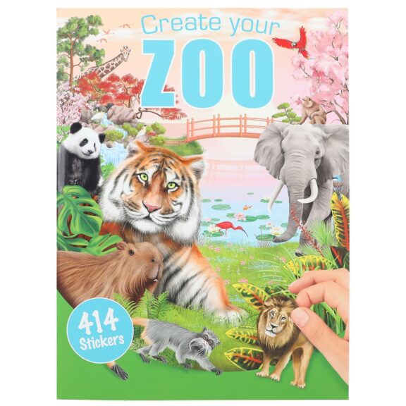 Depesche Create your ZOO, Malbuch mit Stickern
