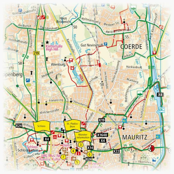 Münster, Rad- und Wanderkarte 1:50.000