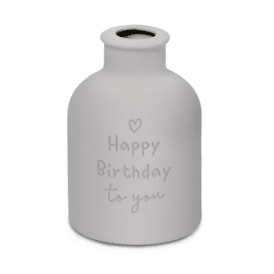 Grafik Werkstatt Vase "Happy Birthday"