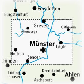 Münster, Rad- und Wanderkarte 1:50.000