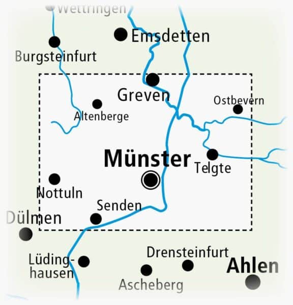 Münster, Rad- und Wanderkarte 1:50.000