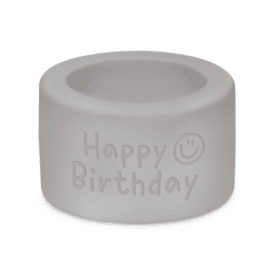 Grafik Werkstatt Teelichthalter Happy Birthday