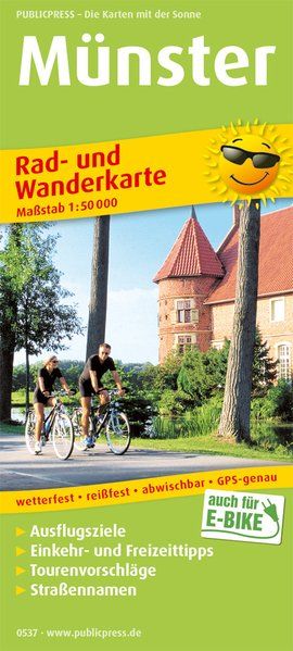 Münster, Rad- und Wanderkarte 1:50.000