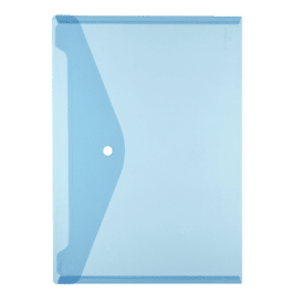 Herlitz Dokumententasche blau A4 transparent