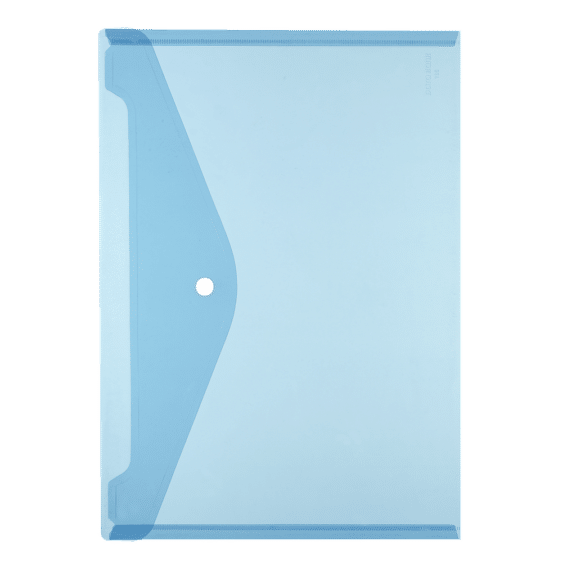 Herlitz Dokumententasche blau A4 transparent