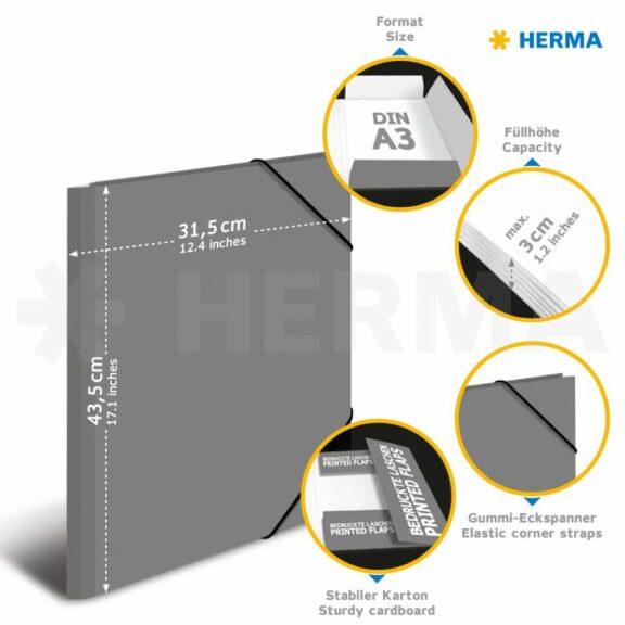 Herma Sammelmappe A3 Karton Fußball