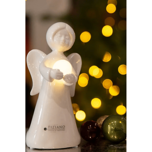 Tiziano Engel Laila mit Kugel LED weiß-creme