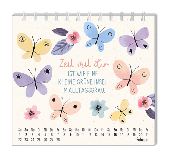 Grafik Werkstatt Mini-Kalender "Du bist wundervoll...."