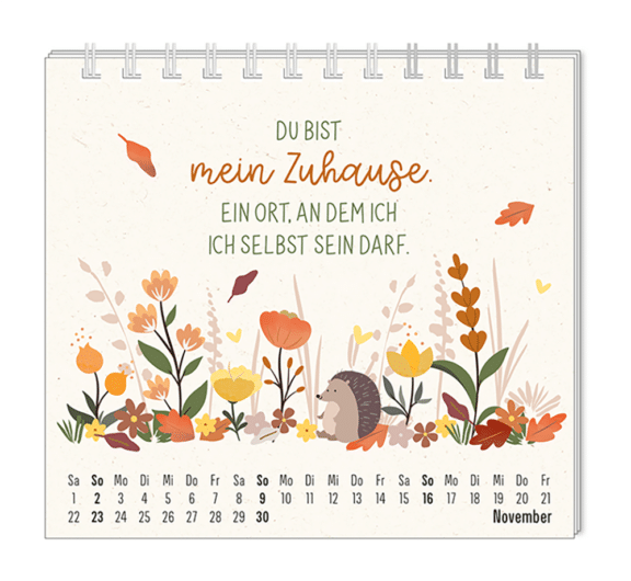 Grafik Werkstatt Mini-Kalender "Du bist wundervoll...."