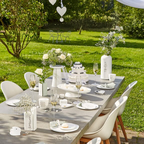 Räder Hochzeit. Lunchservietten "Heute steht Liebe..."