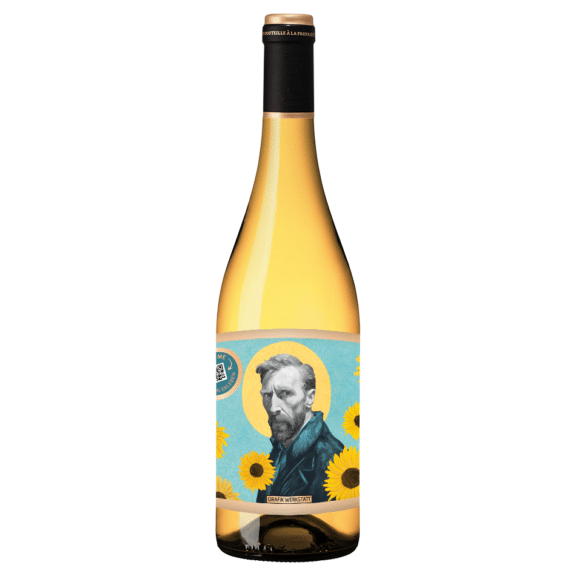 Grafik Werkstatt, Genuss & Design - Weißweinflasche "Vincent van Gogh"