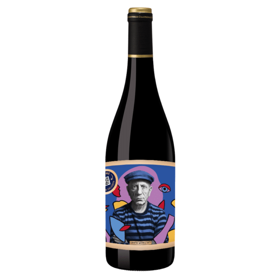Grafik Werkstatt, Genuss & Design - Rotweinflasche "Pablo Picasso"