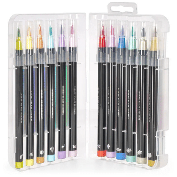 Legami Set mit 12 Pinselstiften - Brush Markers "Pastello"