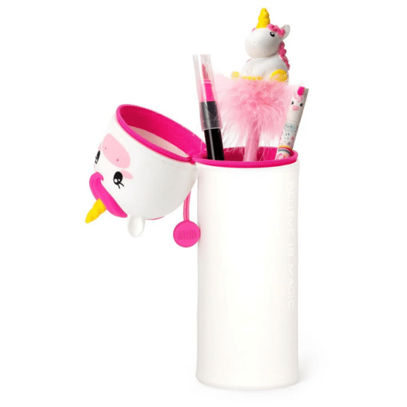 Legami 2-in-1-Federmäppchen aus Silikon - Kawaii "Unicorn"