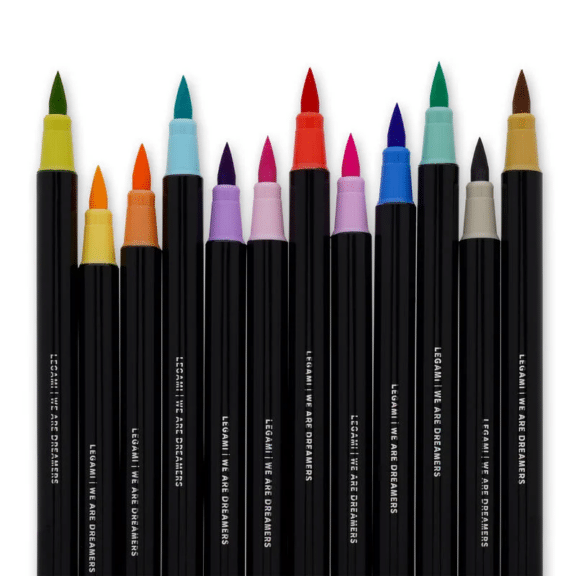 Legami Set mit 12 Pinselstiften - Brush Markers "Pastello"