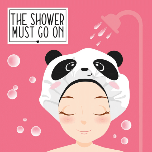 Legami Duschhaube - The Shower Must Go On "Panda"
