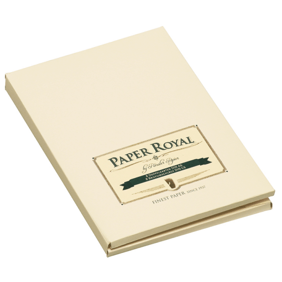 Rössler Paper Royal-Kartenmappe DIN A6 Chamois gerippt