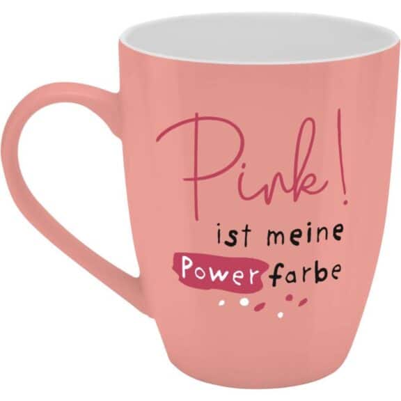 Sheepworld Becher "Pink ist meine Power Farbe"