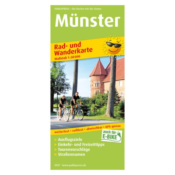 Münster, Rad- und Wanderkarte 1:50.000