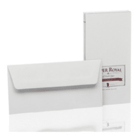 Rössler Paper Royal-Briefumschlagpack, DIN DL, 20 Stück, Eisgrau