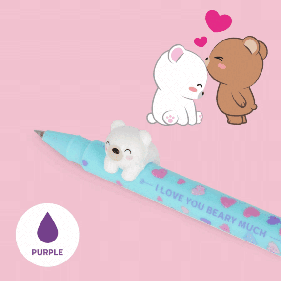 Legami Set mit 2 Gelstiften - "Beary in Love"