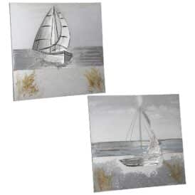 Gilde Bild quadratisch "Sailing" 2 Motive