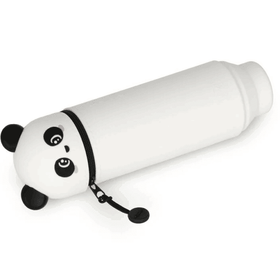 Legami 2-in-1-Federmäppchen aus Silikon - Kawaii "Panda"