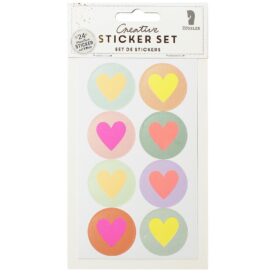 Rössler Sticker, Buttons, Neon Hearts