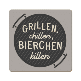 Grafik Werkstatt Korkuntersetzer Grillen ...