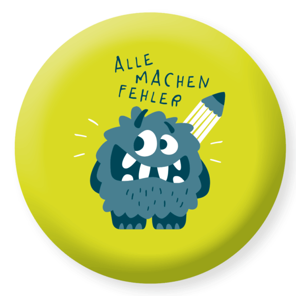 Grafik Werksatt Radiergummi "Alle machen Fehler"