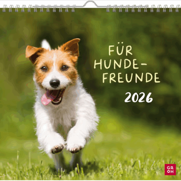 Groh Wandkalender 2026: Für Hundefreunde