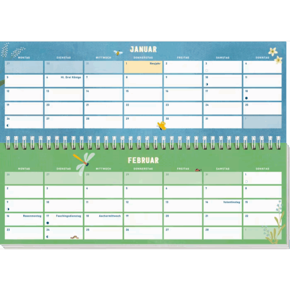 Groh Tischkalender 2026 quer: Lebe wild und voller Wunder